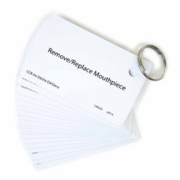 230012 Cartões de exercícios/dicas de águas abertas PVC (9 especialidades)