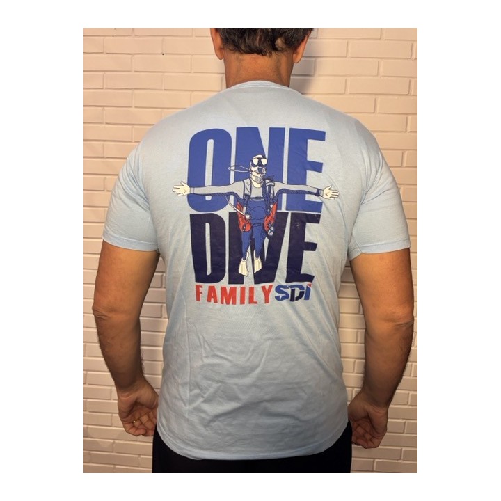 CAMISETA SDI BLUE WAVE ONE DIVE FAMILY