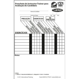 400720 Pranchetas IT de Avaliação de Instrutor