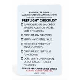 110510 Cartões de Check List de Rebreather