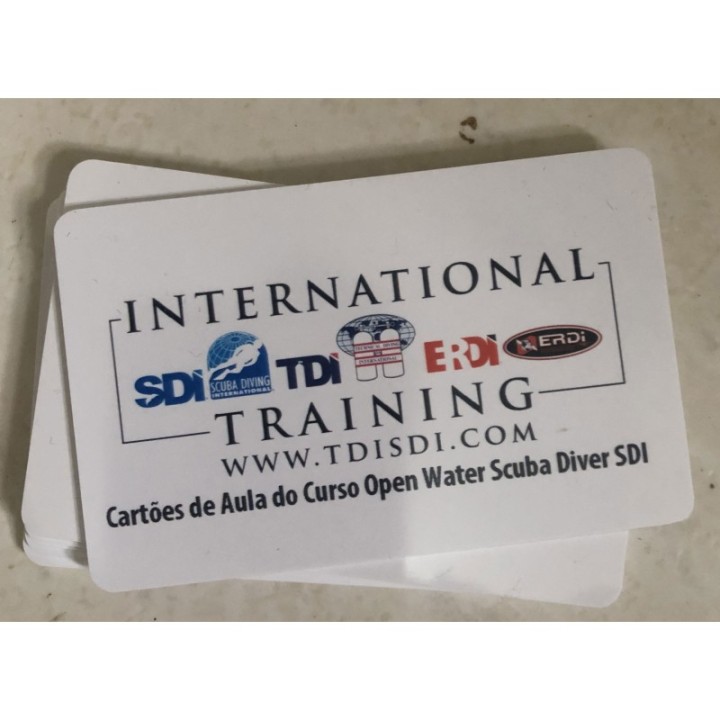 211211 Sidemount Cartão de exercícios e dicas de águas abertas PVC (SDI e TDI)