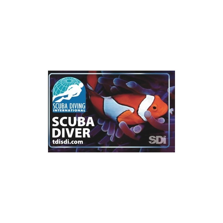 SDI Open Water Card Blank (para imprimir cert de básico)